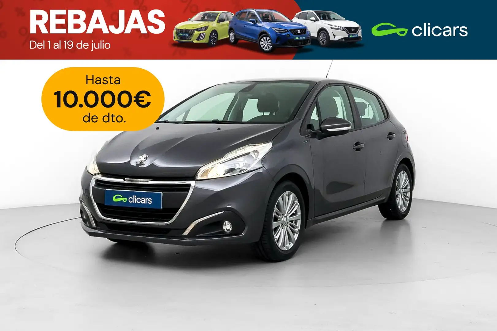 Peugeot 208 1.2 PureTech S&S Active 82 Gris - 1