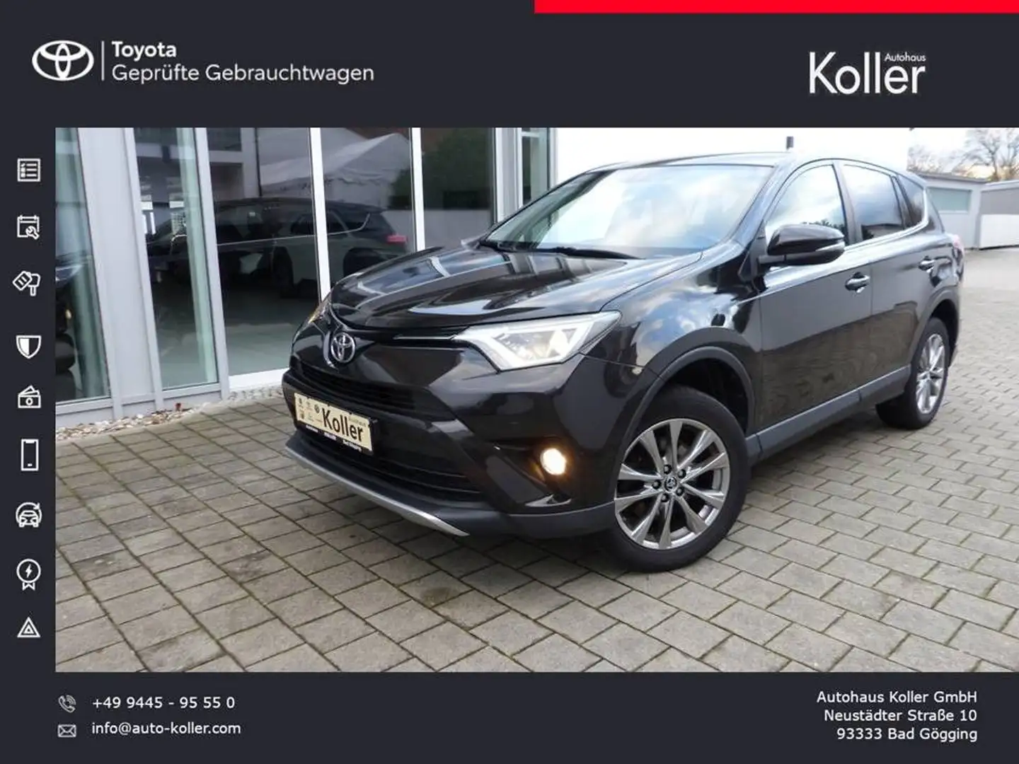 Toyota RAV 4 4 2.0 4x4 Klimaaut. el.Heckklappe Navi AHK Brun - 1
