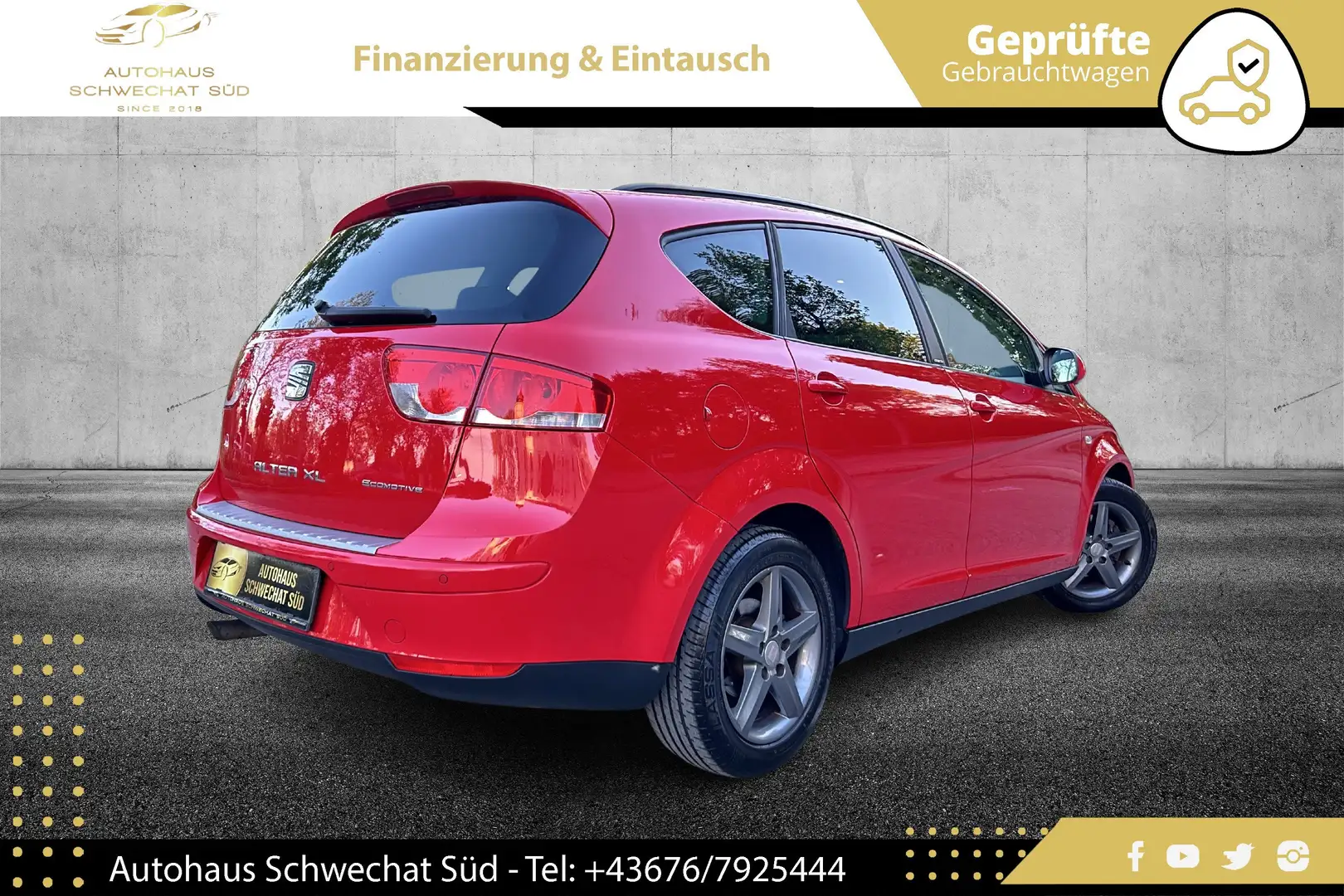 SEAT Altea XL ChiliTech TDI // 1.BESITZ // NAVI // SEHR GEPFLEGT Rot - 2