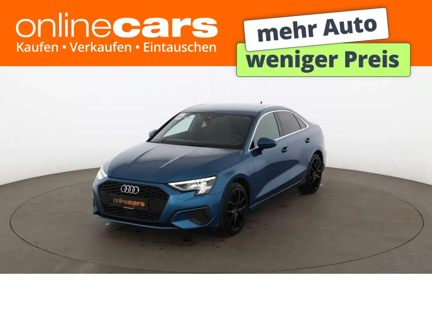 Audi A3 Limousine 30 TFSI S-Line Aut LED RADAR LEDER Blau - 1