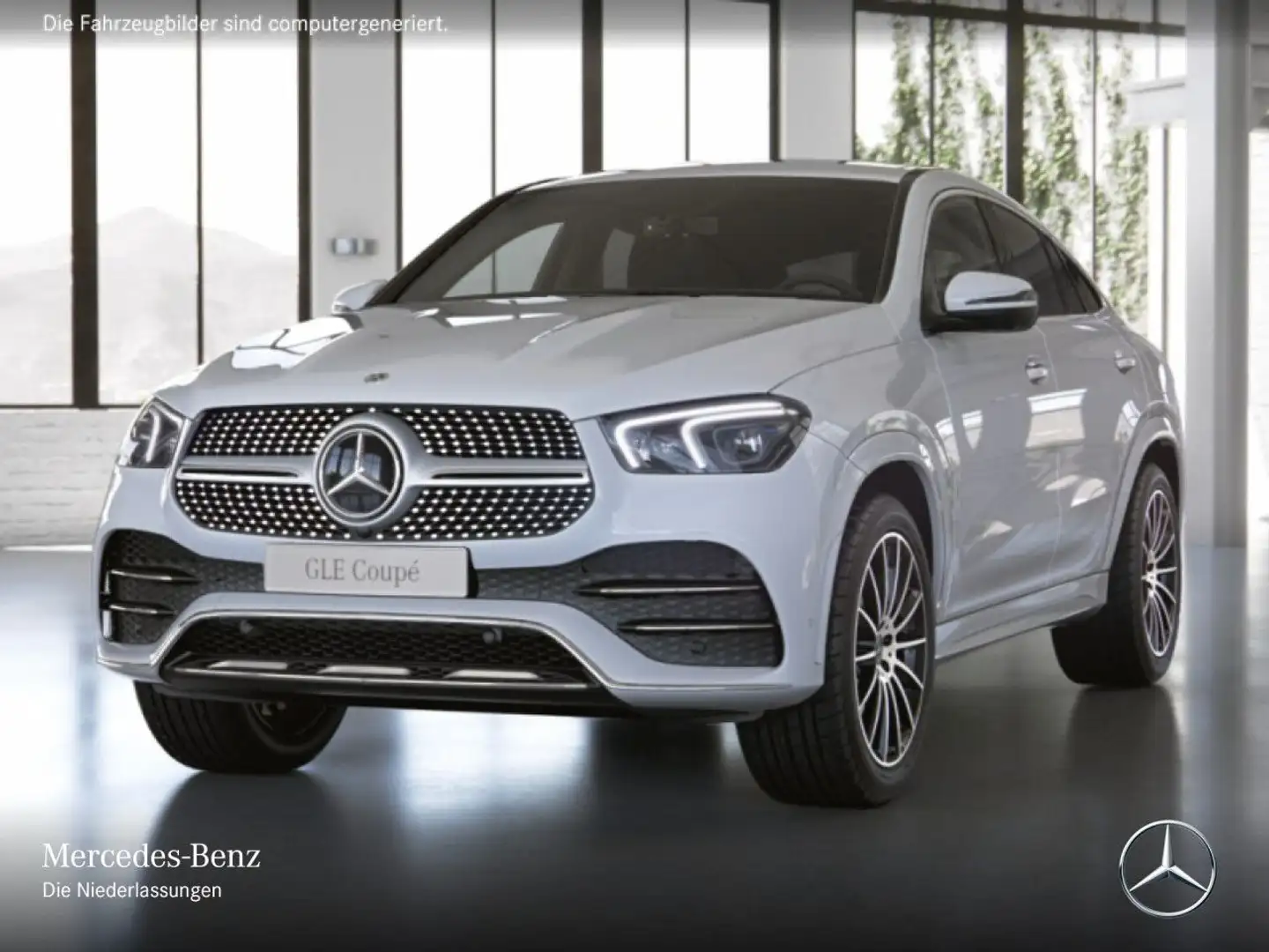 Mercedes-Benz GLE 350 de Coupé 4M AMG+EXCLUSIVE+360+MULTIBEAM Blanc - 2