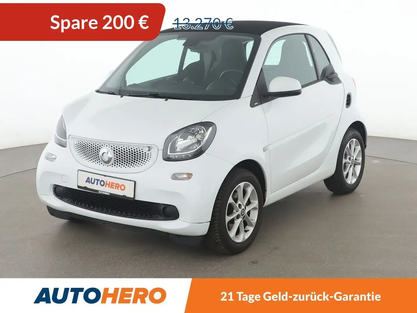 smart forTwo 1.0 Basis Prime Aut.*NAVI*TEMPO*PDC*SHZ*KLIMA* Weiß - 1
