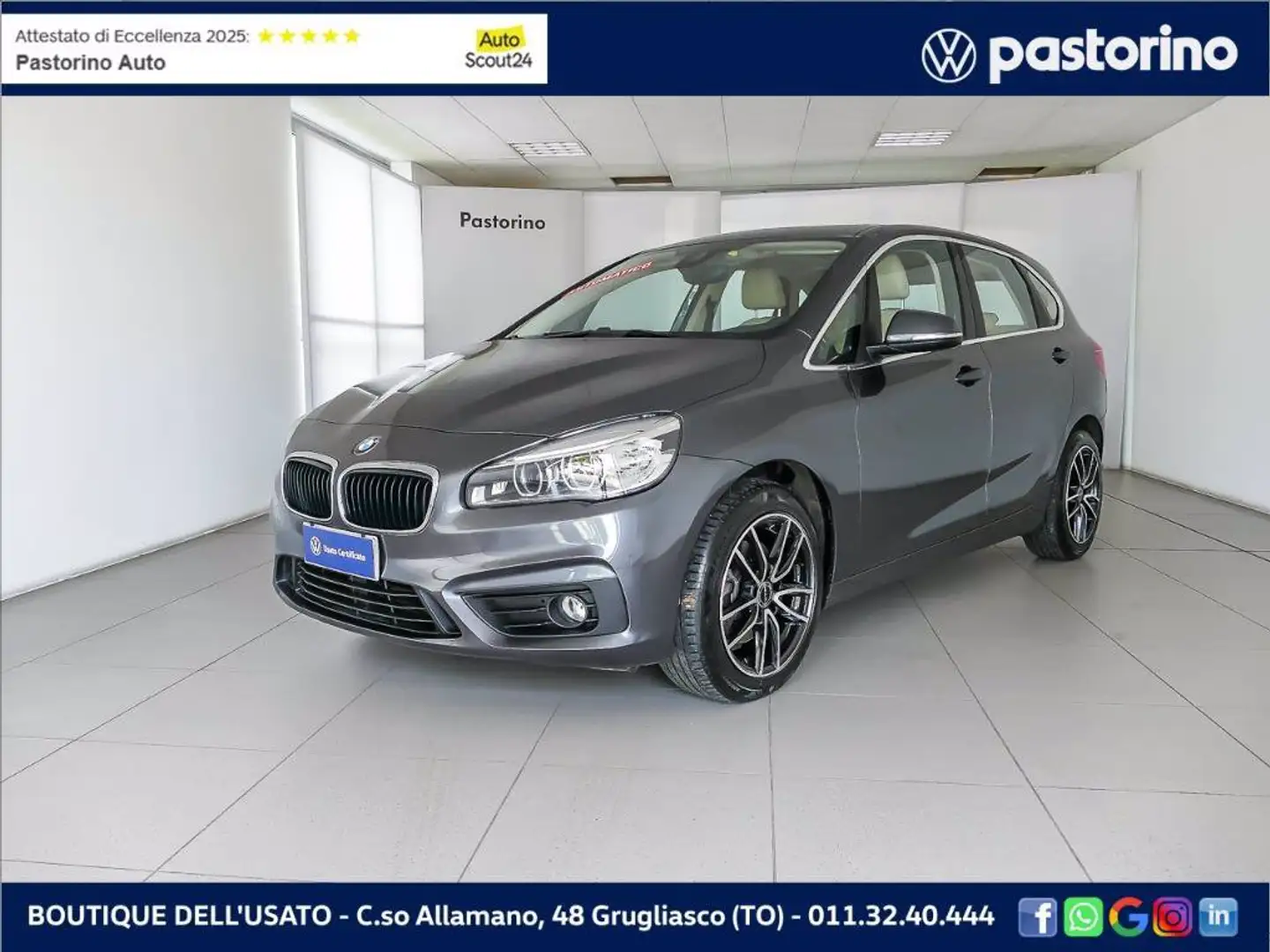 BMW 220 D  2.0 X-DRIVE ACTIVE TOURER 190CV Gris - 1
