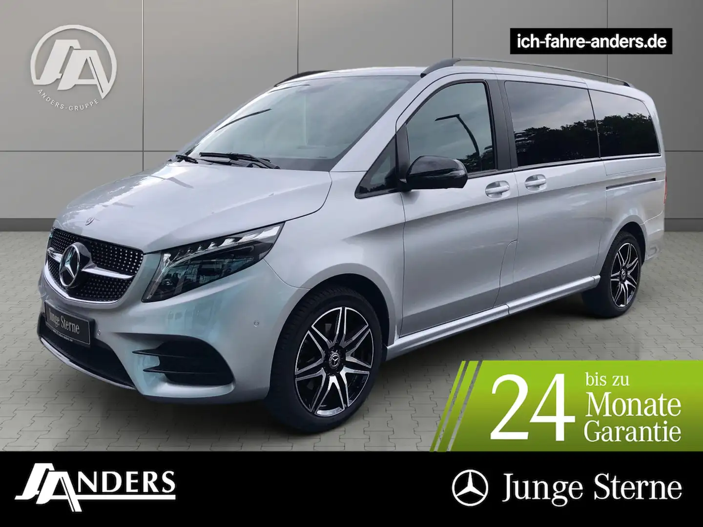 Mercedes-Benz V 300 Avantgarde AMG Pano*Distr*Standh*AHK*360° Gümüş rengi - 1
