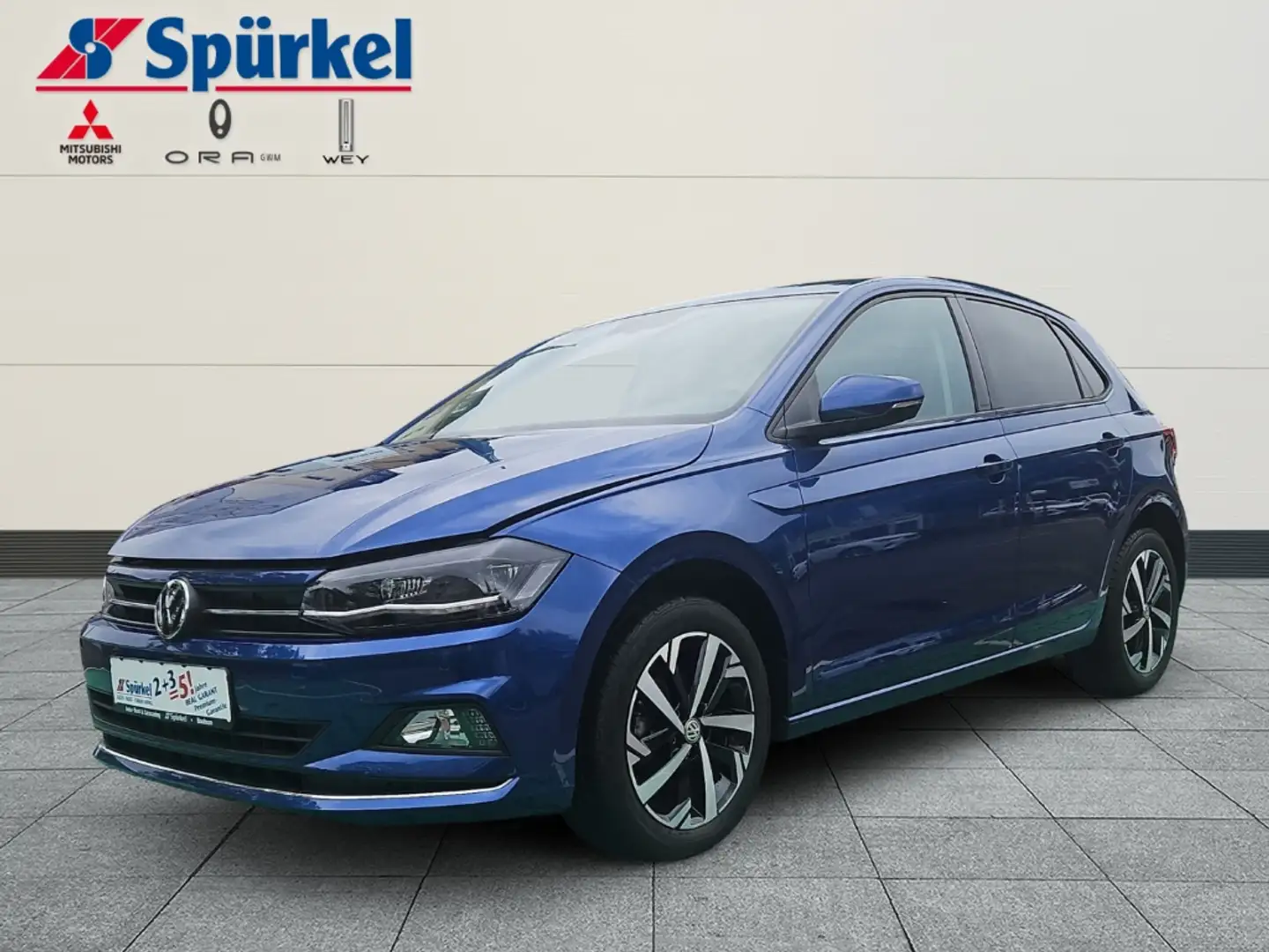 Volkswagen Polo VI Highline 1.0 TSI, Navigation, Bluetooth, Sitzhe Blau - 1