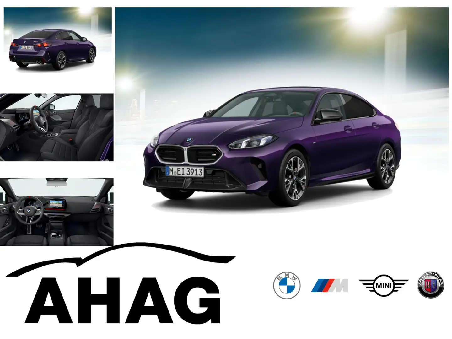 BMW 235 M235i xDrive Gran Coupe Steptronic Panorama Mauve - 1