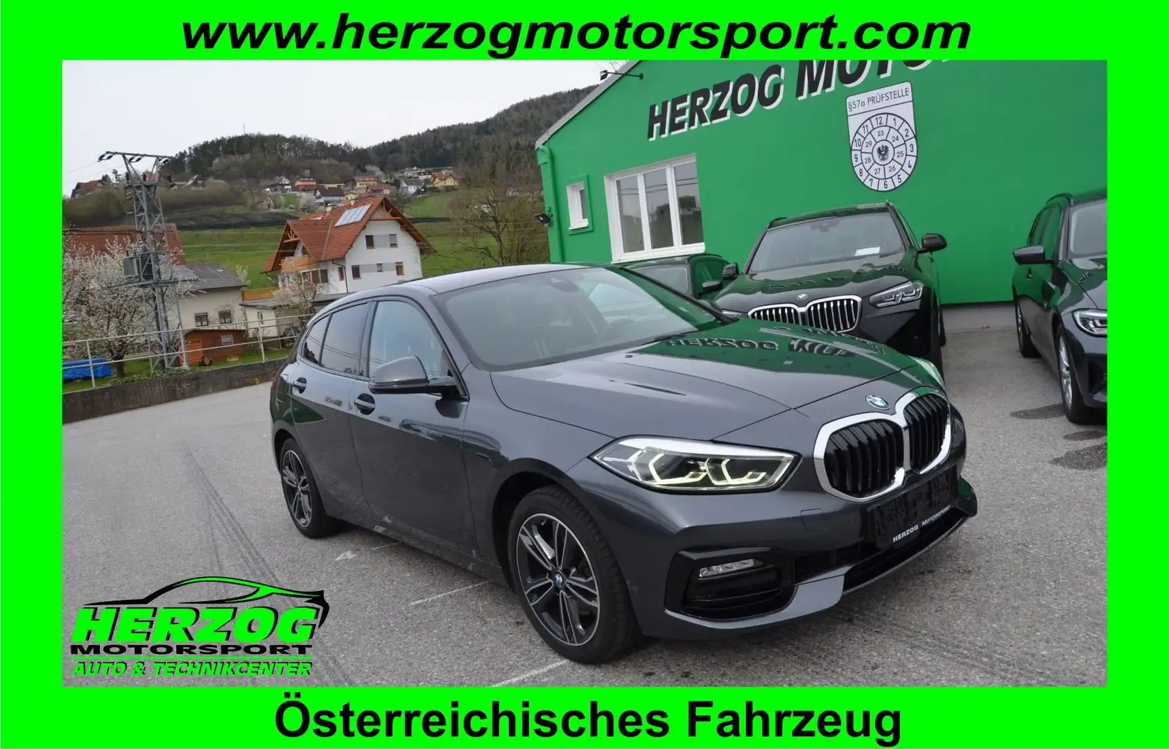 BMW 118 118d SPORTLINE LED LIVE-COCKPIT T-LEDER NAVI 1.BE Grau - 1