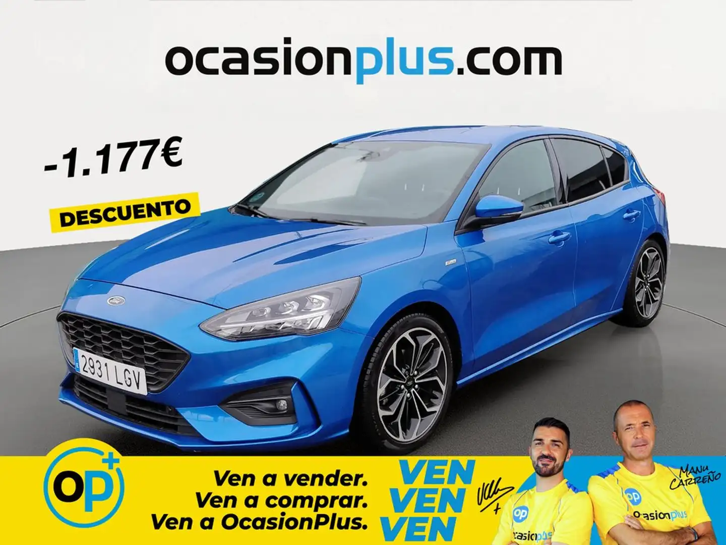 Ford Focus 1.0 Ecoboost ST Line 125 Azul - 1