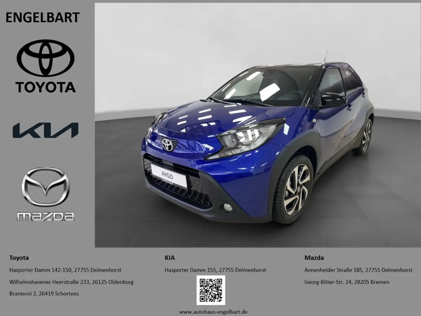 Toyota Aygo X 1.0 Team D Automatik SHZ Rückfahrkam. Blau - 1