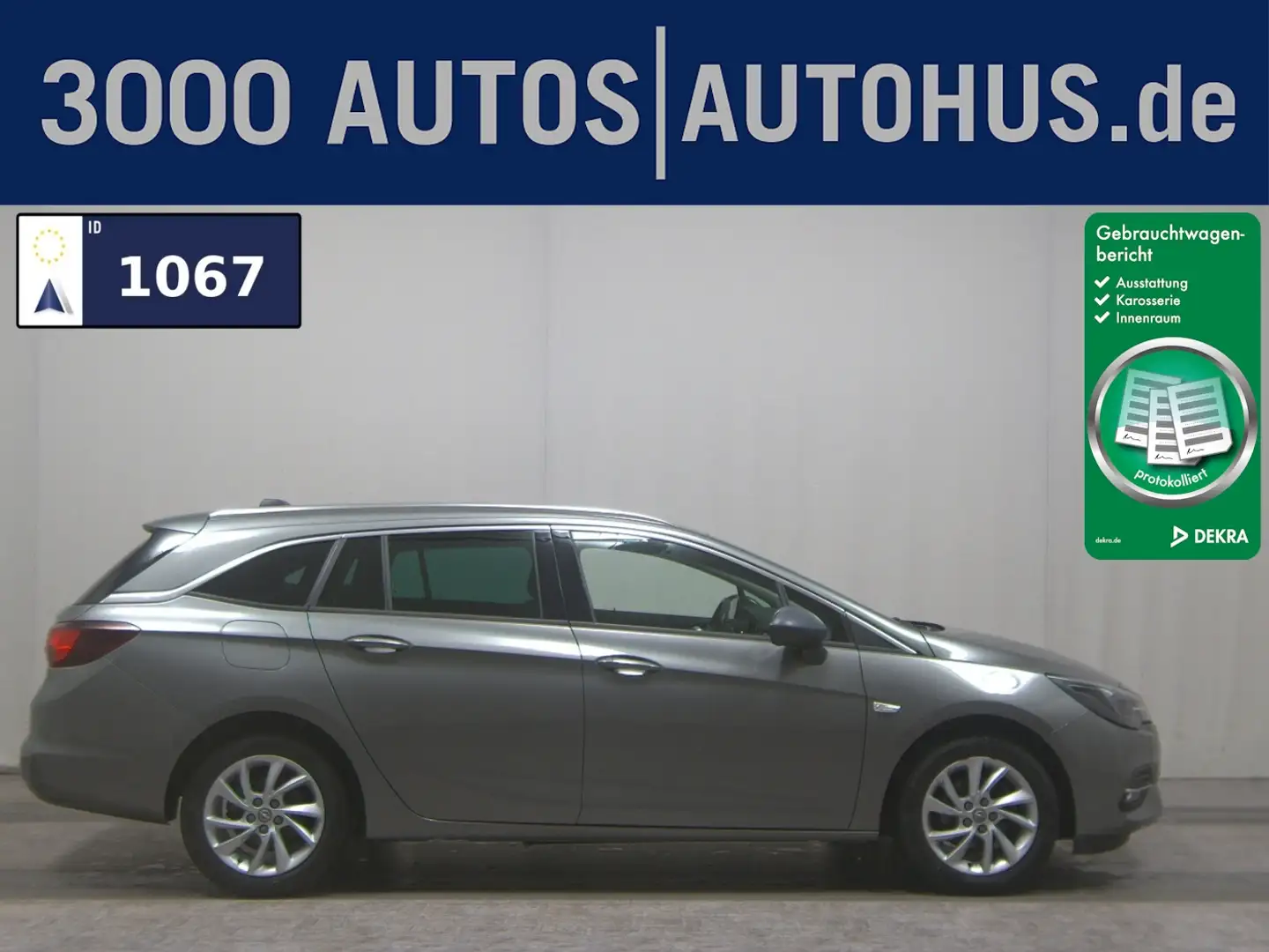 Opel Astra ST 1.2 Turbo Elegance Navi LED PDC SHZ Gris - 1
