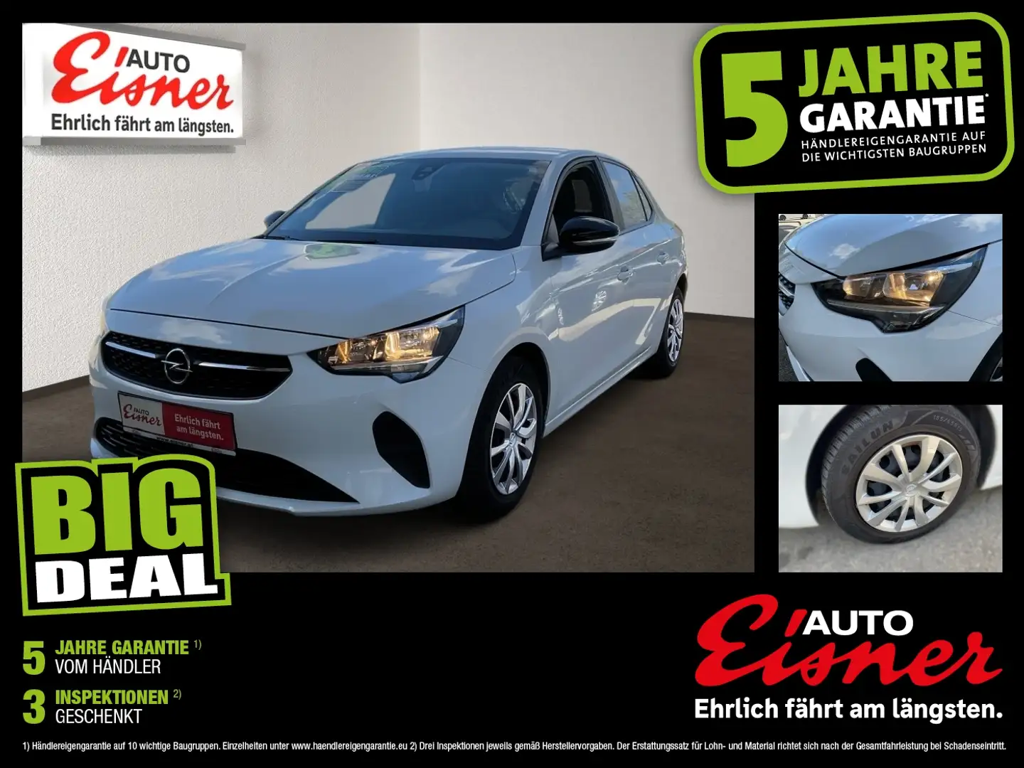 Opel Corsa 1.2 EDITION NFZ Blanc - 1