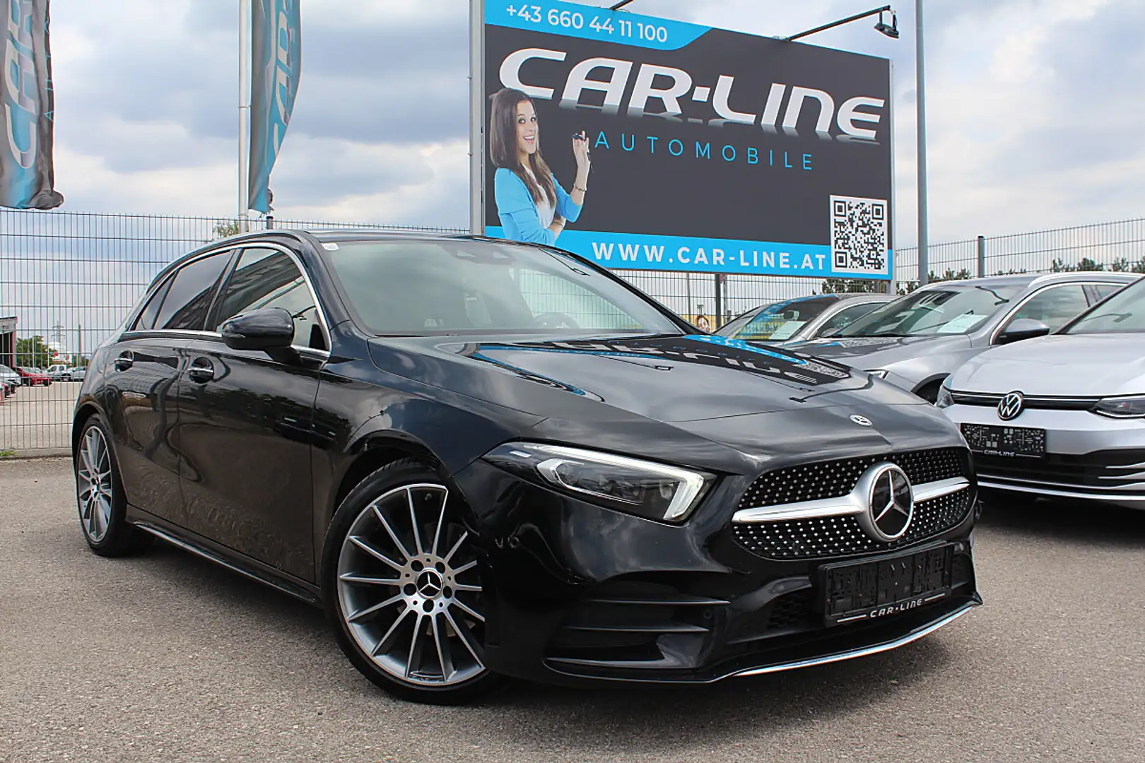 Mercedes-Benz A 200 d Aut. AMG LED AMBIENTE PANORAMA BURMESTER Schwarz - 1