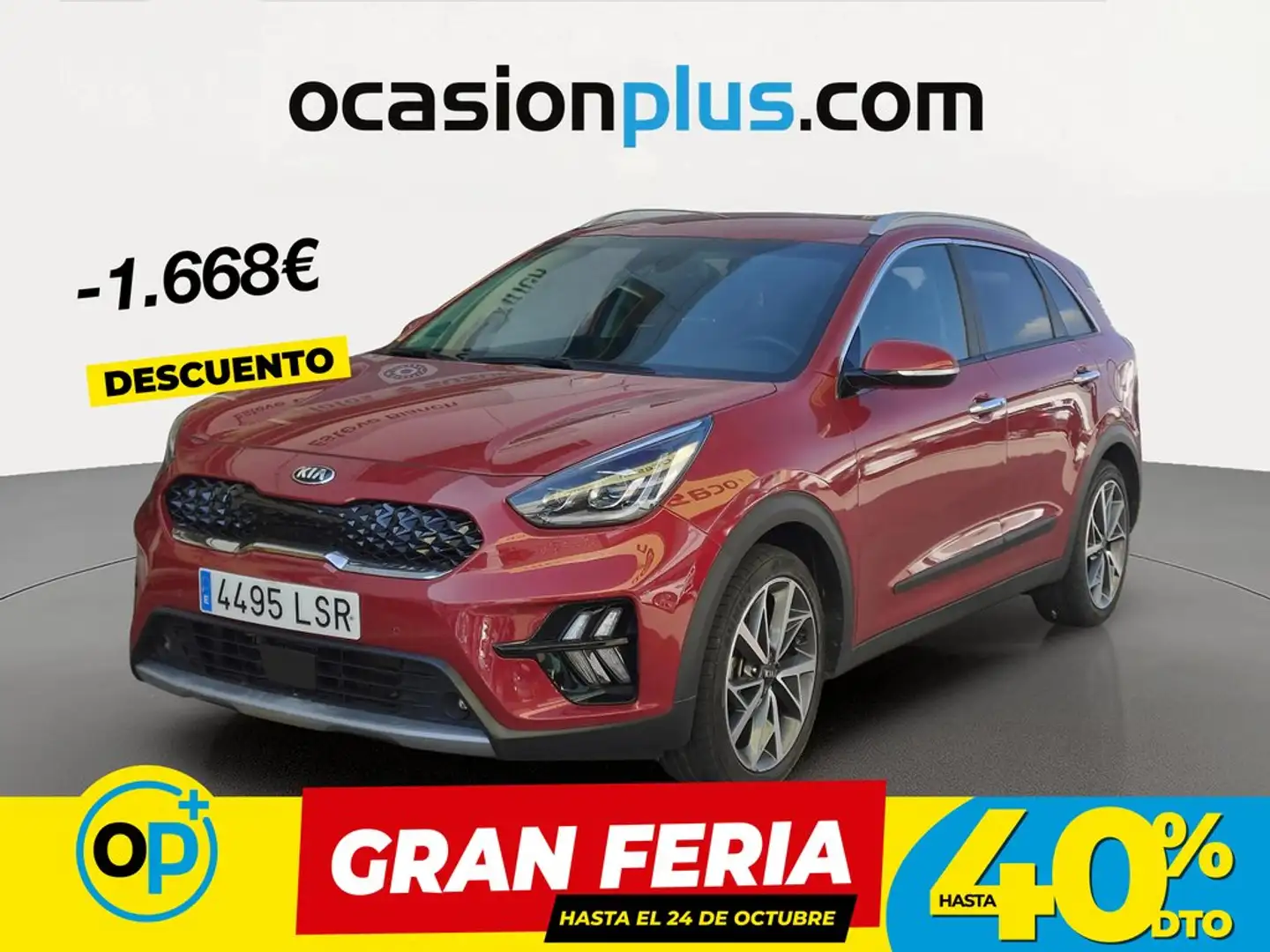 Kia Niro 1.6 HEV Emotion Rojo - 1