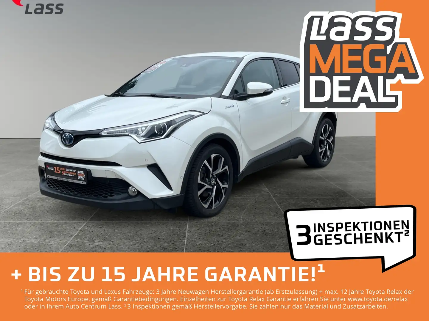 Toyota C-HR 1.8 Hybrid Team D +AHK+Kamera+SmartKey White - 1