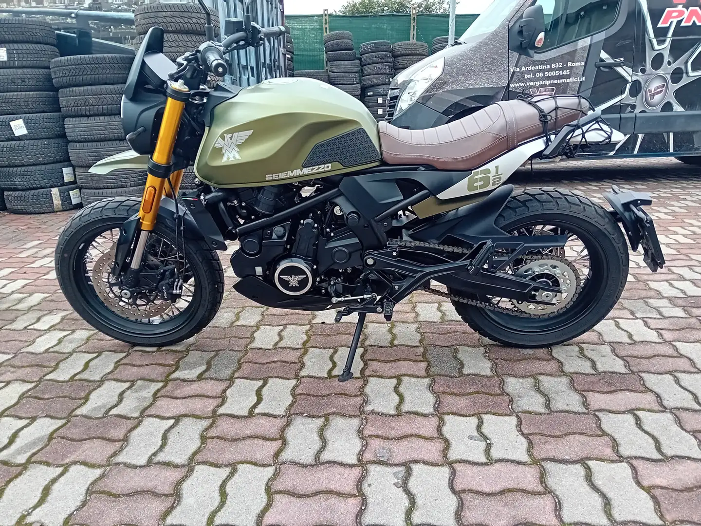 Moto Morini Seiemmezzo SCR Zöld - 2