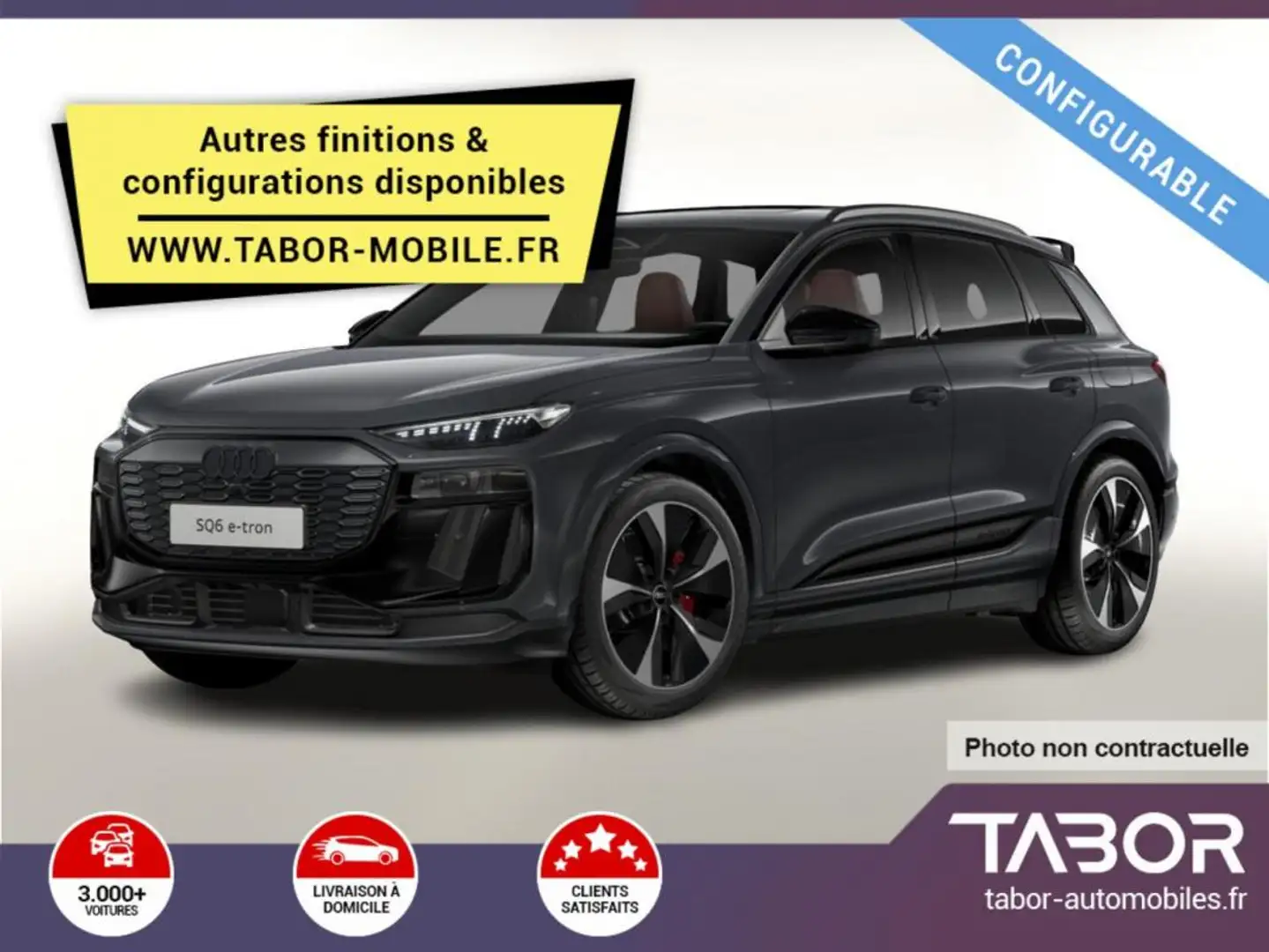 Audi Q6 SQ6 489 LED+ GPS Cam360 ACC radar+ Gris - 1
