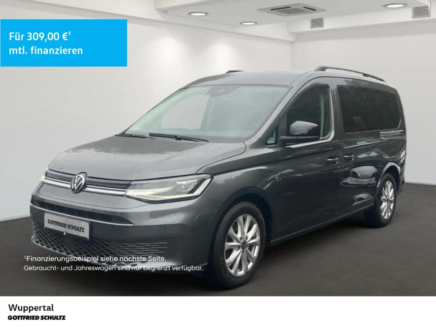Volkswagen Caddy 2.0 TDI 7-Sitzer DSG AHK NAVI ACC KAM LED SHZ PDC Grau - 1