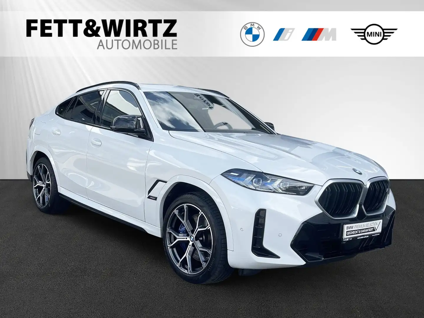 BMW X6 M60i xDrive AHK|Pano|HarmanKardon|HeadUp Weiß - 1