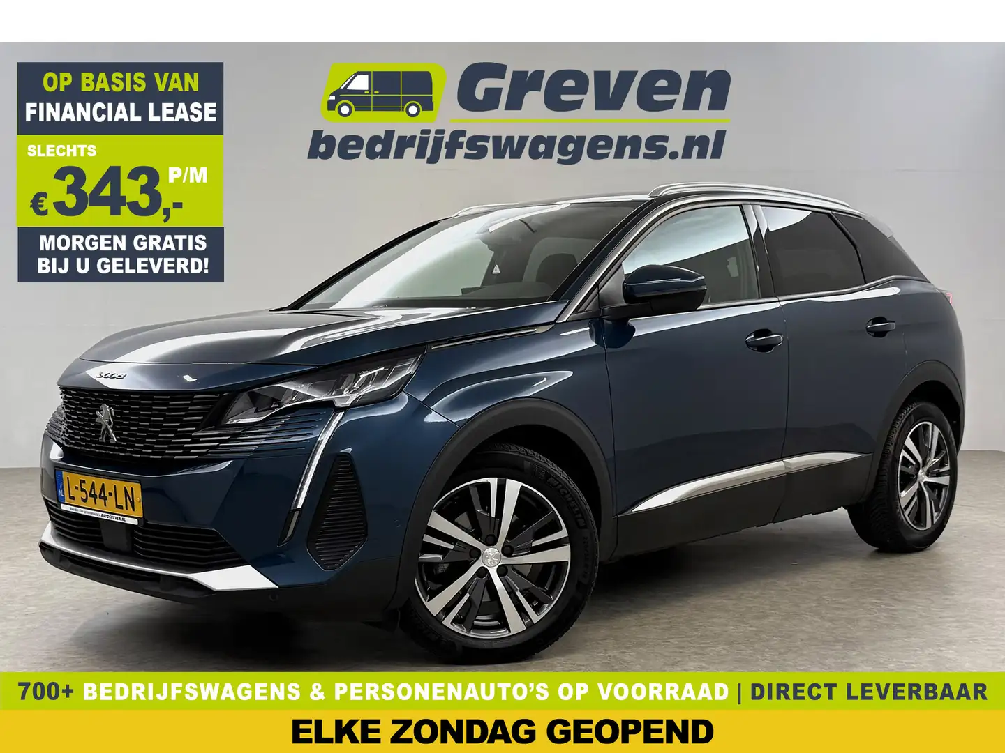Peugeot 3008 1.2 PureTech Blue 360Camera LED Sfeer Virtual Carp Blauw - 1