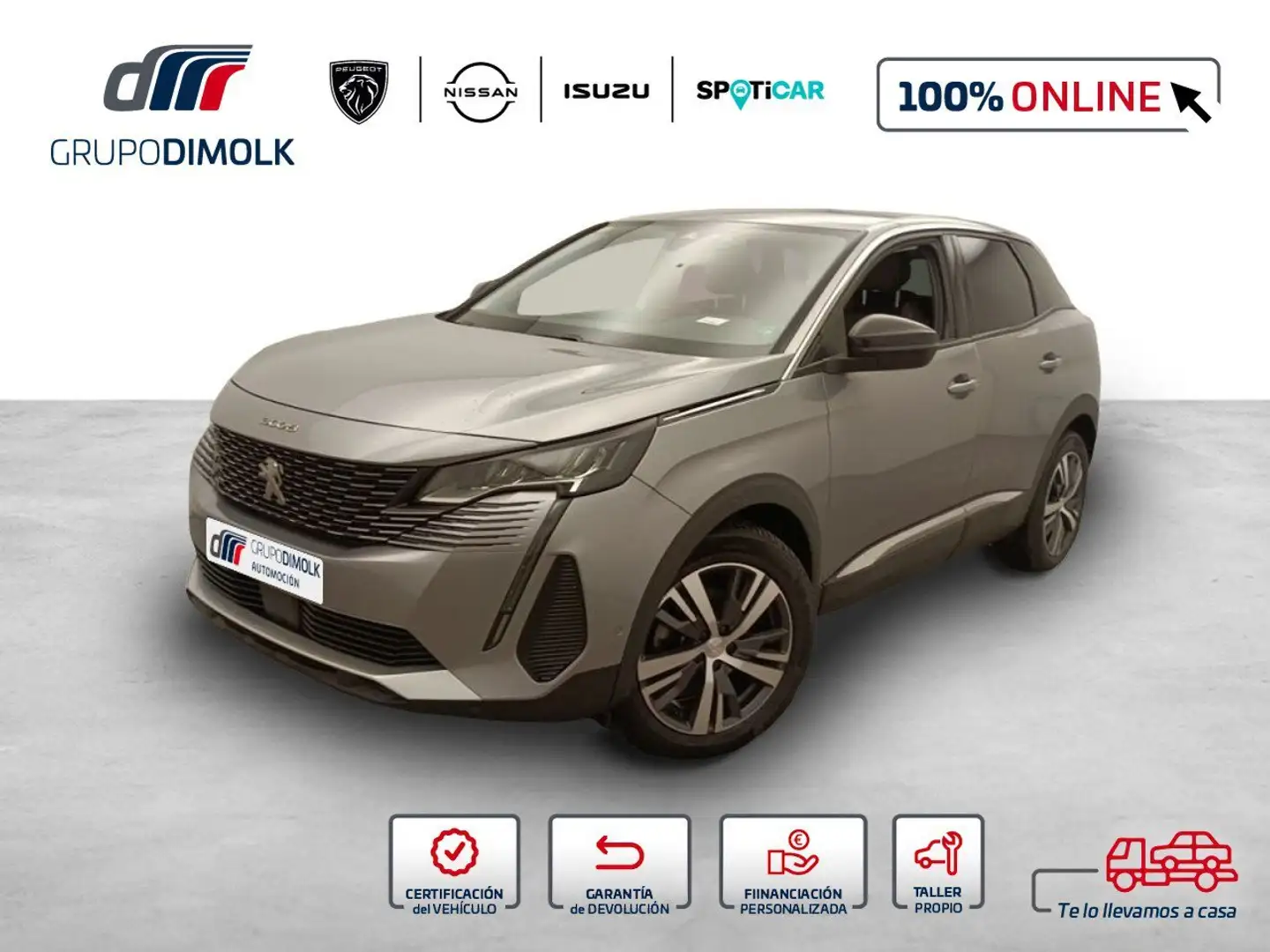 Peugeot 3008 1.5 BlueHDi 130cv S&S Allure EAT8 Gris - 1