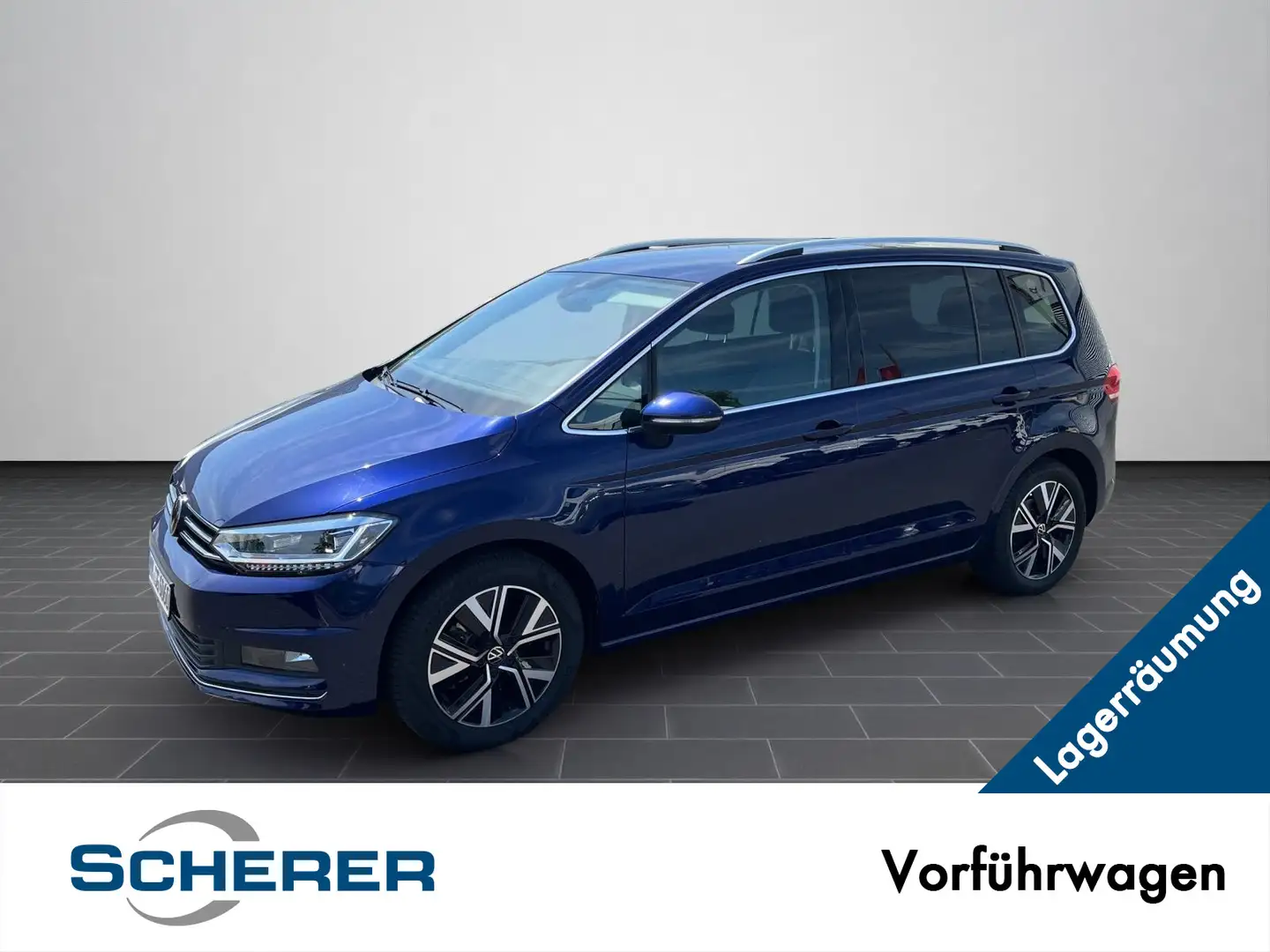 Volkswagen Touran Highline 2,0l TDI DSG AHK/IQ Light/NaviPR Blau - 1