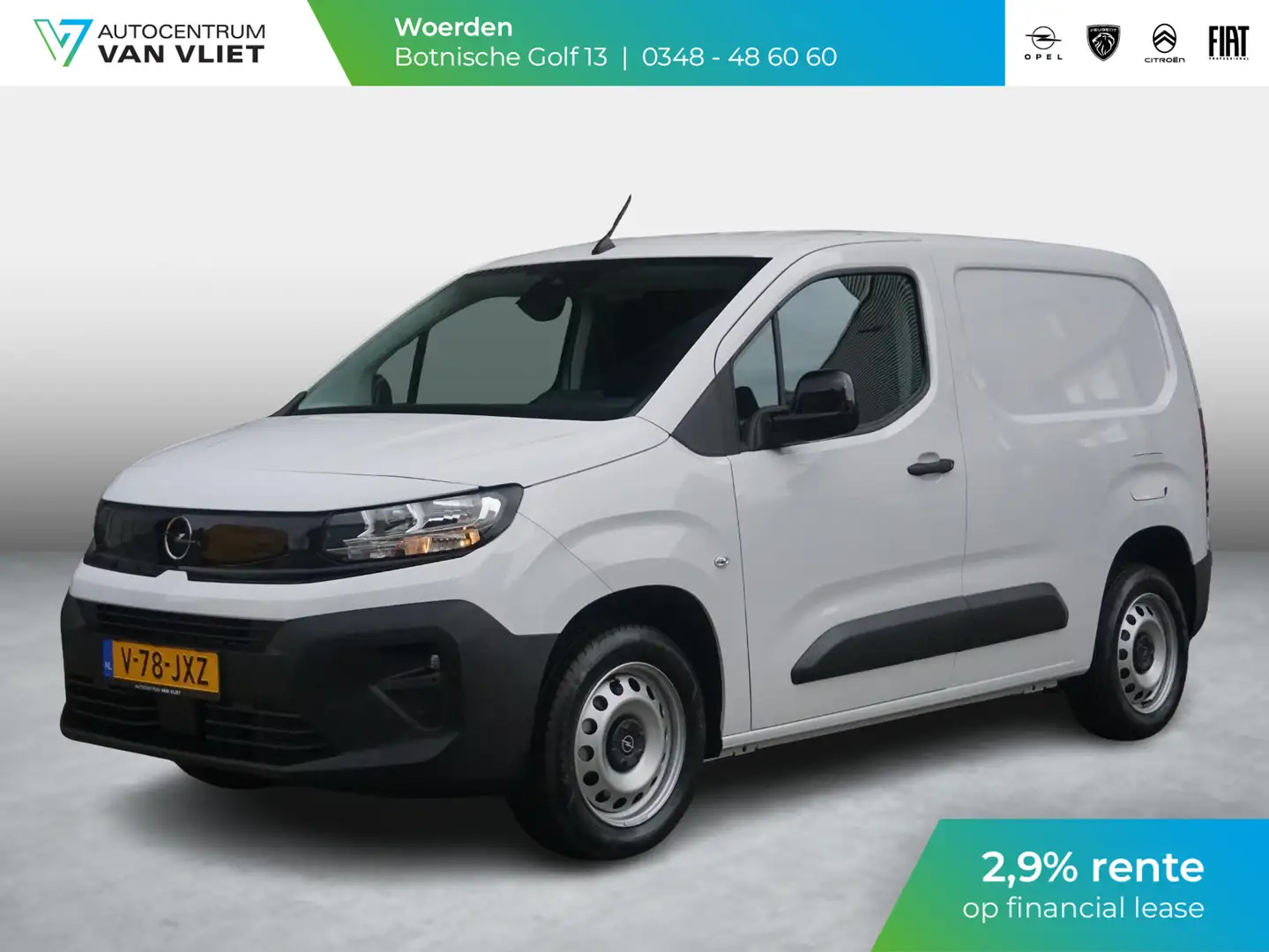 Opel Combo L1 102 Pk. | 2,9% rente | 3 zitplaatsen | Apple Ca Wit - 1