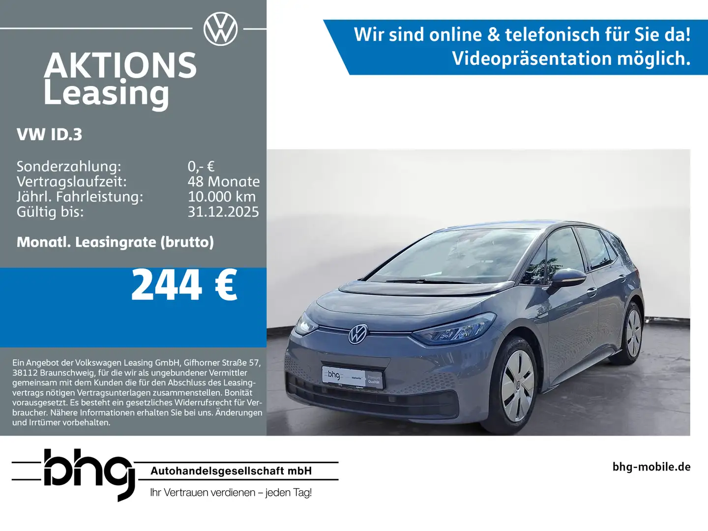 Volkswagen ID.3 Performance Upgrade Pure Gris - 1