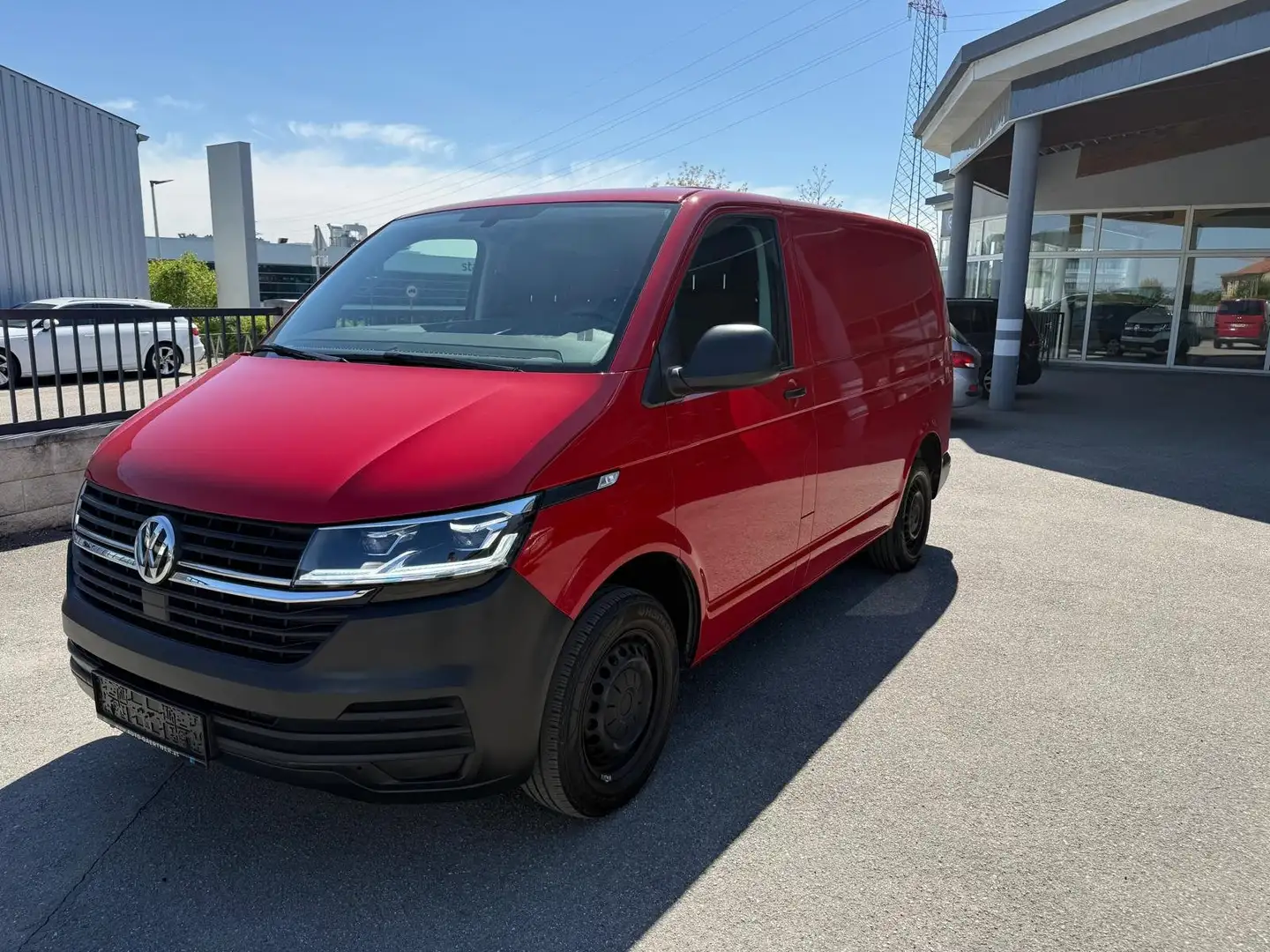 Volkswagen T6.1 Transporter EcoProfi FWD/LED/AHK/PDC Rot - 1