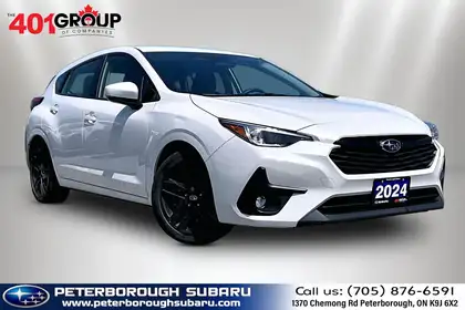 White 2024 Subaru Impreza Touring AWD Wagon Continuously Variable Transmission