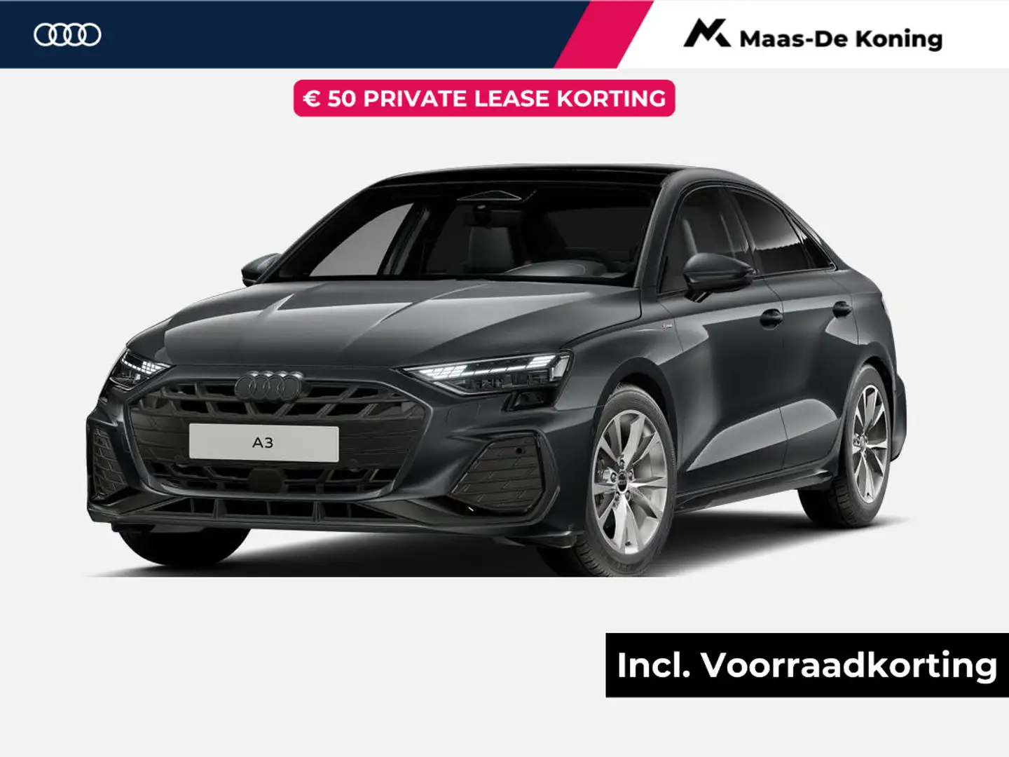 Audi A3 Limousine 30 TFSI S edition 150 PK · Glazen panora Grijs - 1