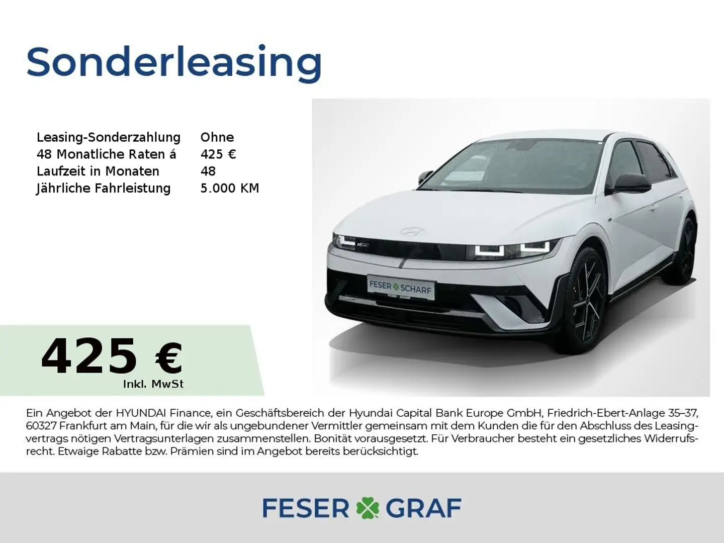 Hyundai IONIQ 5 N-LINE SITZ-PAKET SHZ LHZ CARPLAY NAVI Weiß - 1