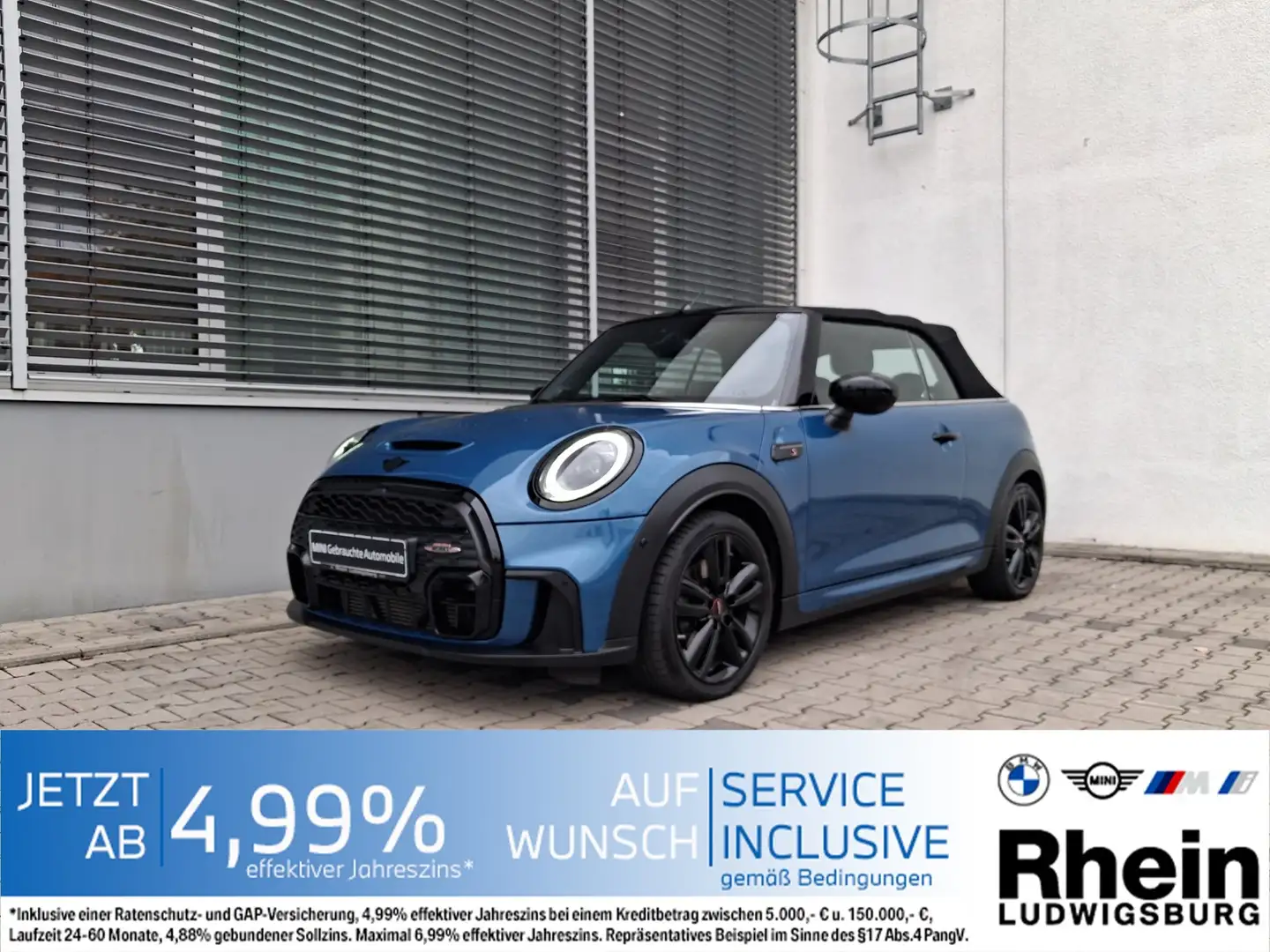 MINI Cooper S Cabrio LED Navi HUD DrivAs AppleCarPl Blau - 1