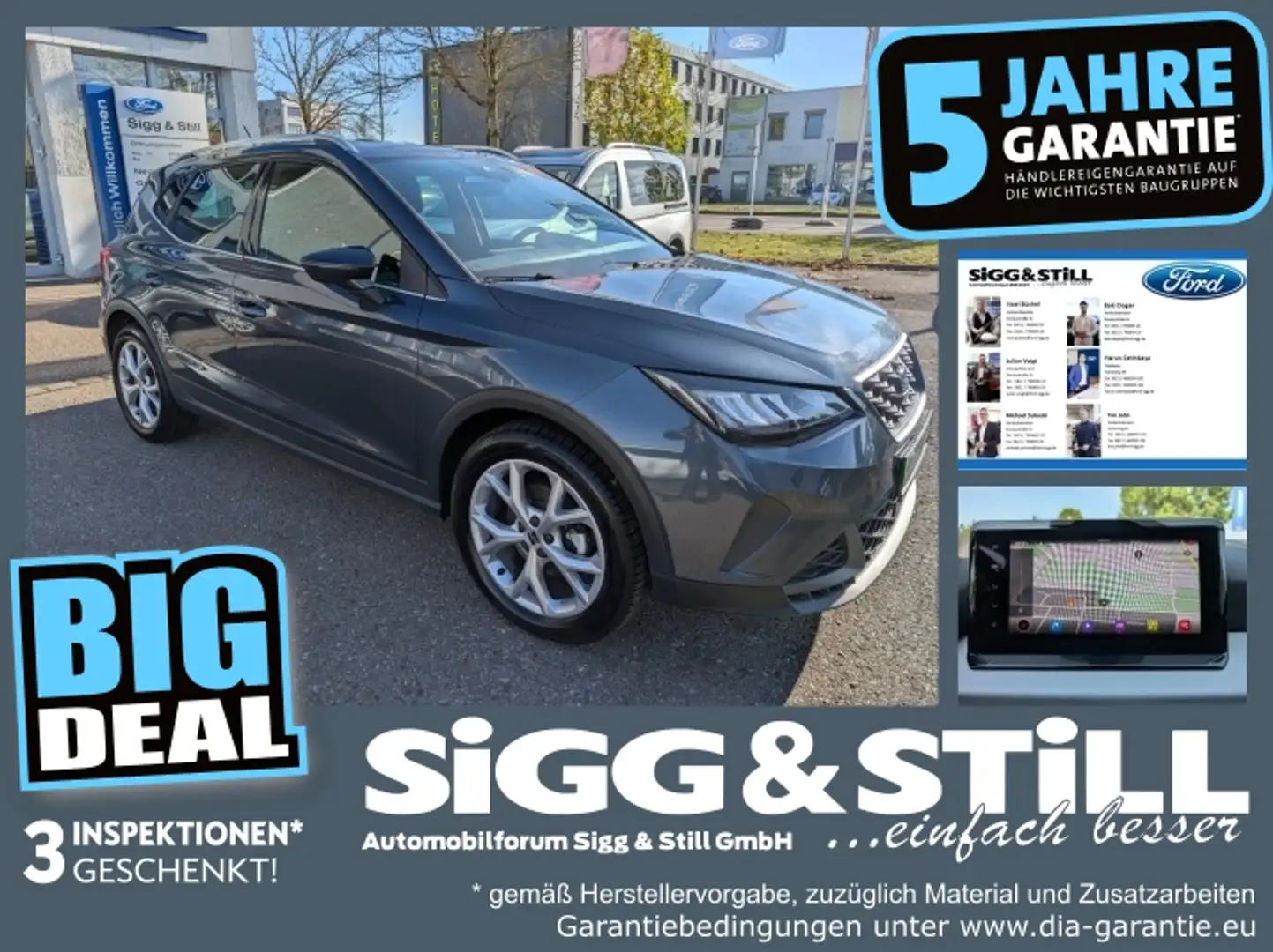 SEAT Arona 1.0 TSI FR LED*NAV*KLIMAAUT*SHZ*PDC*VIRTUAL Grau - 1