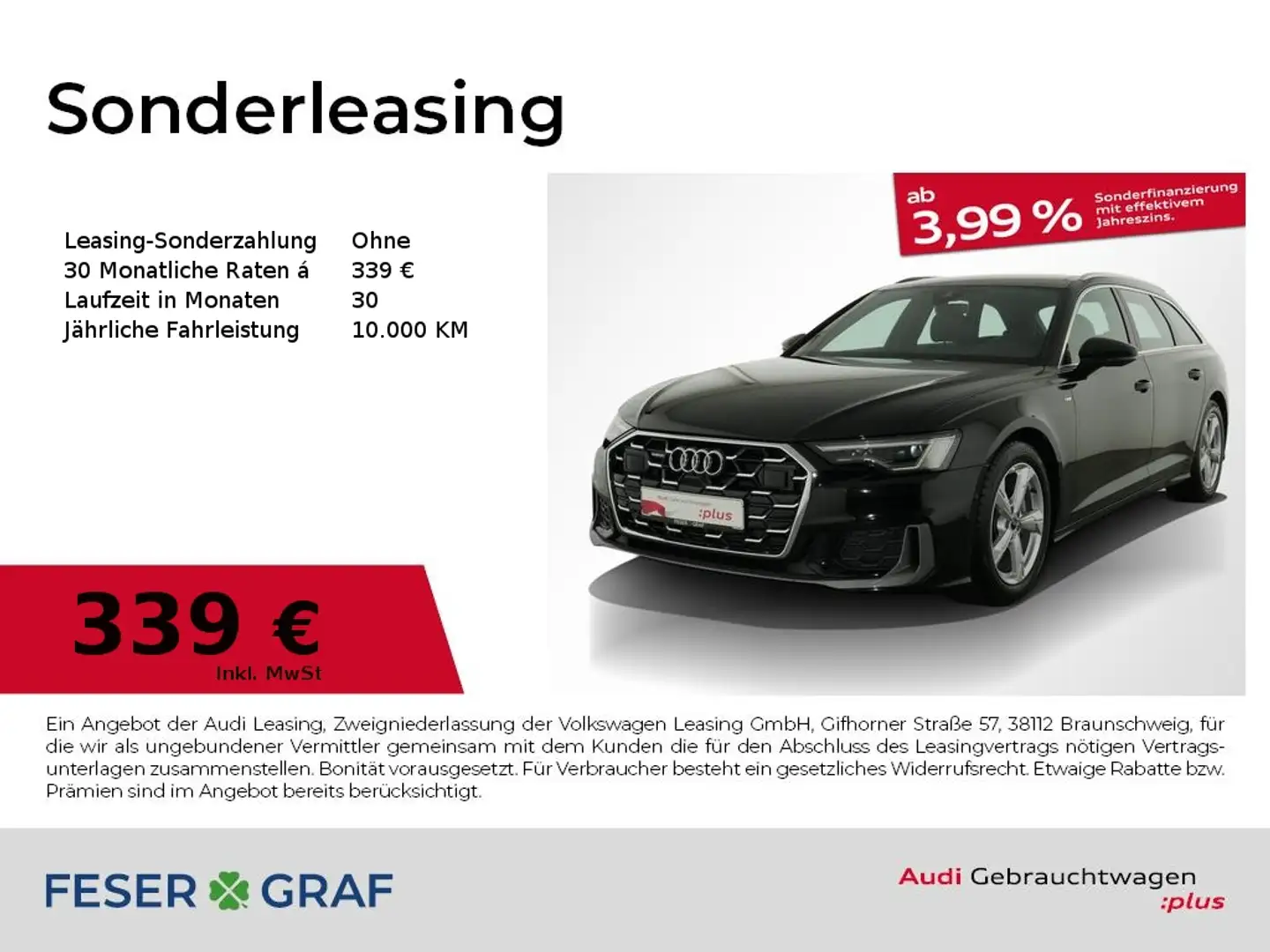 Audi A6 Avant S line 40 TDI quattro S tronic Vir. Coc Schwarz - 1