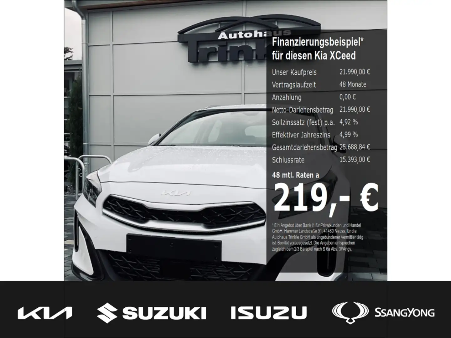Kia XCeed 140 PS SPIRIT DCT LED ACC Apple CarPlay Android Au Weiß - 1