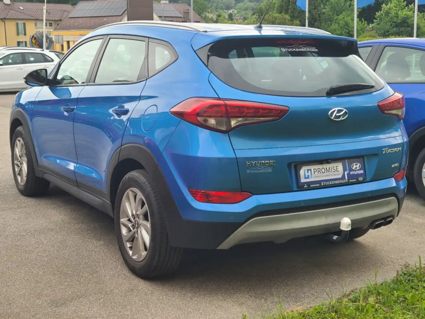 Hyundai TUCSON Premium 1,6 T-GDi 4WD DCT 806m-O6 Blau - 2