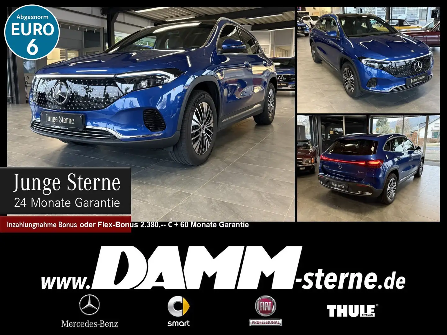 Mercedes-Benz EQA 300 EQA 300 4M ElectricArt Adv+/Memory/AHK/Pano+Flex Blau - 1