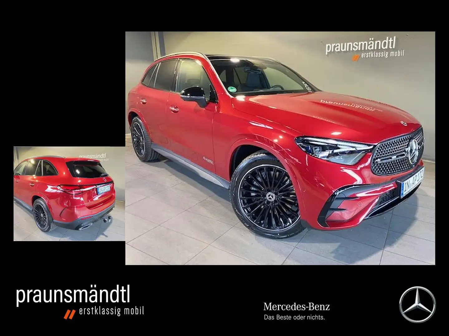 Mercedes-Benz GLC 300 d 4M AMG Nigh MBUX/AHK/Pano/360/Dist/Tot Schwarz - 1