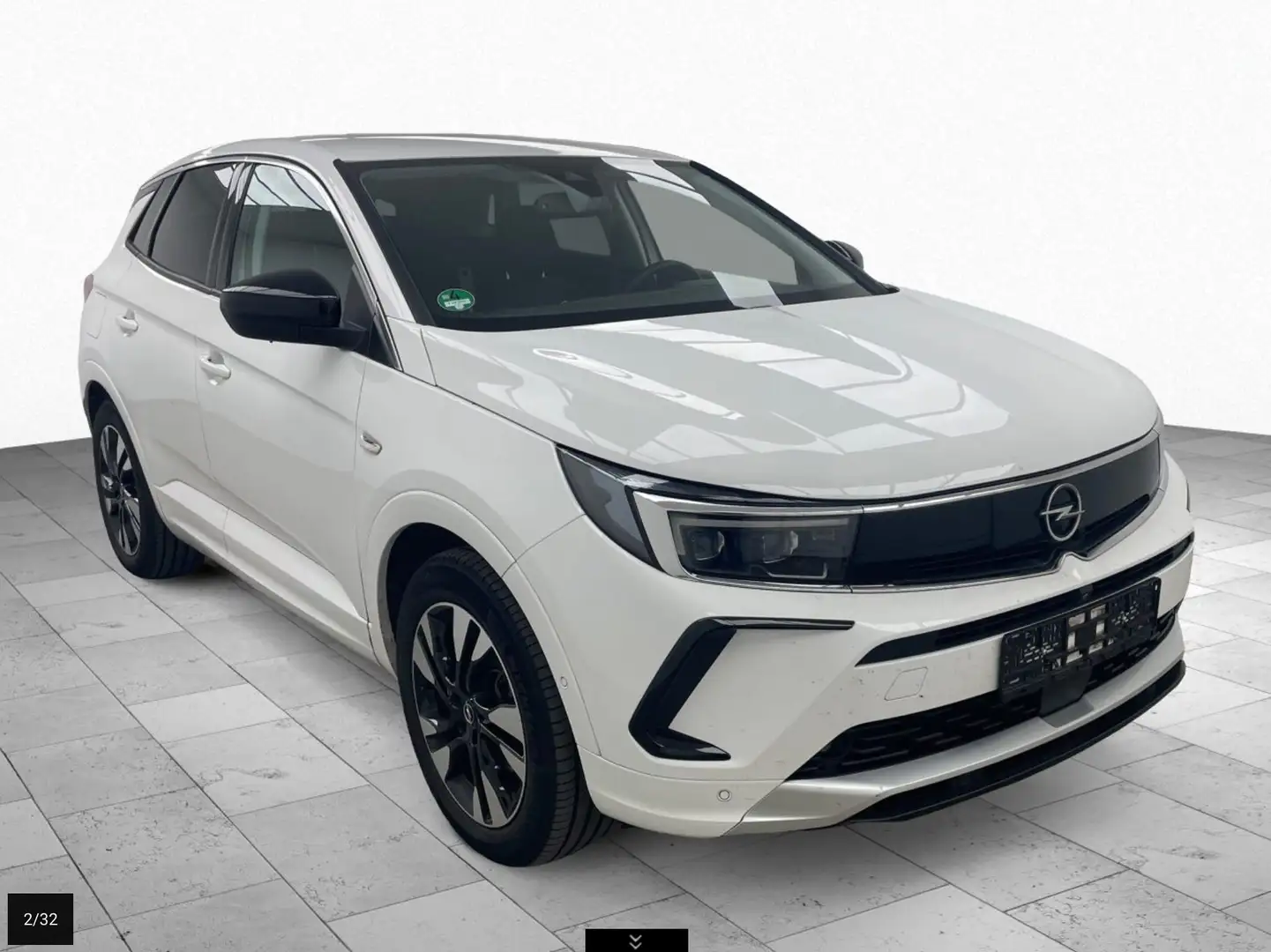 Opel Grandland 1.5 CDTi ELEGANCE Automatik (AHK*LEDER*PDC-KAMERA) Blanc - 2