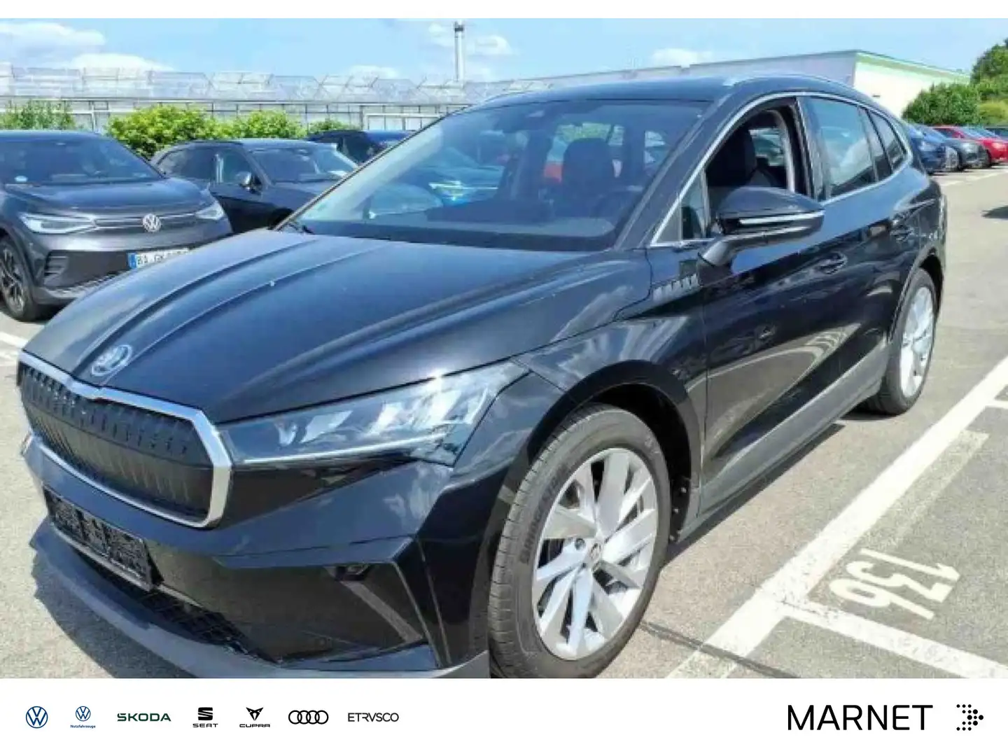 Skoda Enyaq iV 80 Loft Navi*AHK*Pano*Kamera*Keyless* Zwart - 1