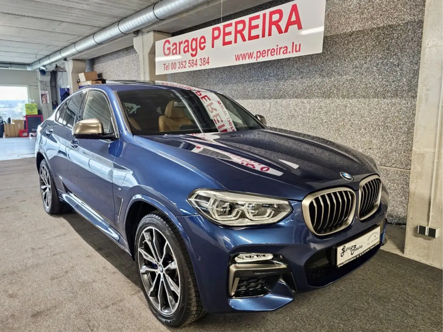 BMW X4 M 40 X4 M40 I Pack M 4X4 GPS T.O CUIR ATT.R Bleu - 1