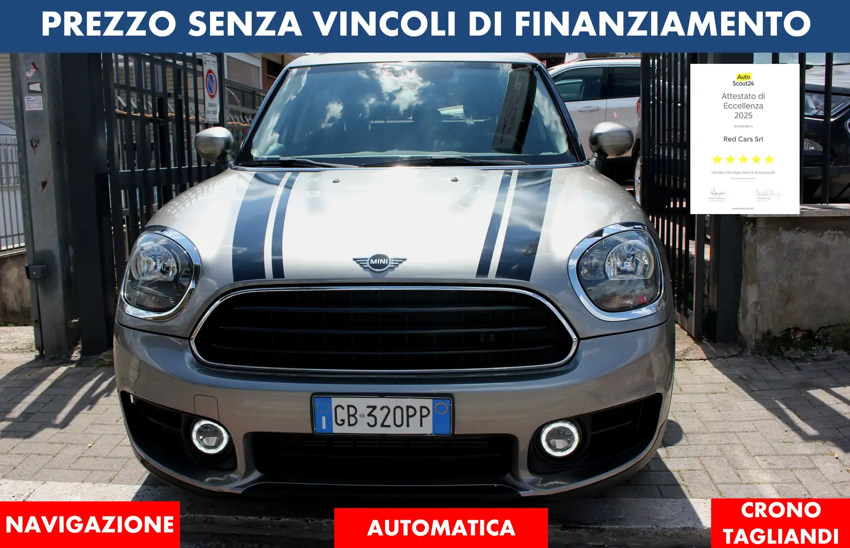MINI Cooper Countryman 1.5 136CV TAGLIANDI CERTIFICATI *PREZZO VERO* NAVI Grigio - 1