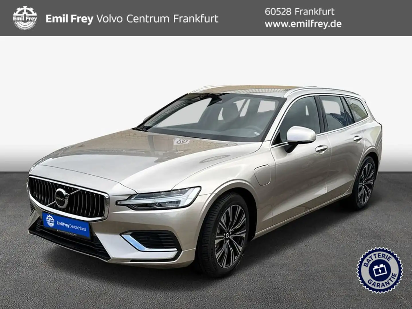 Volvo V60 T6 AWD Recharge Plus Bright Zilver - 1