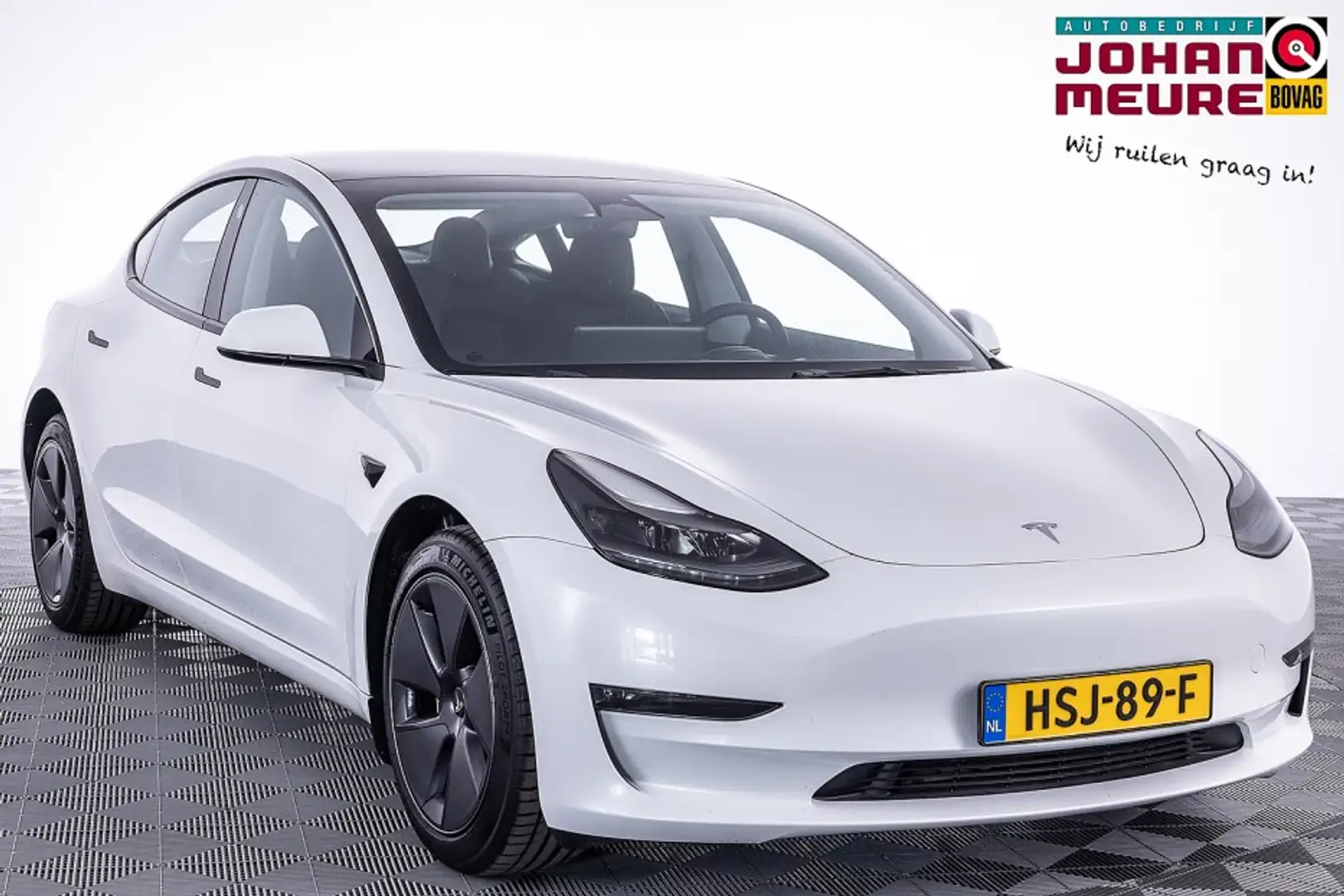 Tesla Model 3 Long Range Dual 75 kWh AWD | PANORAMADAK | LEDER Wit - 1