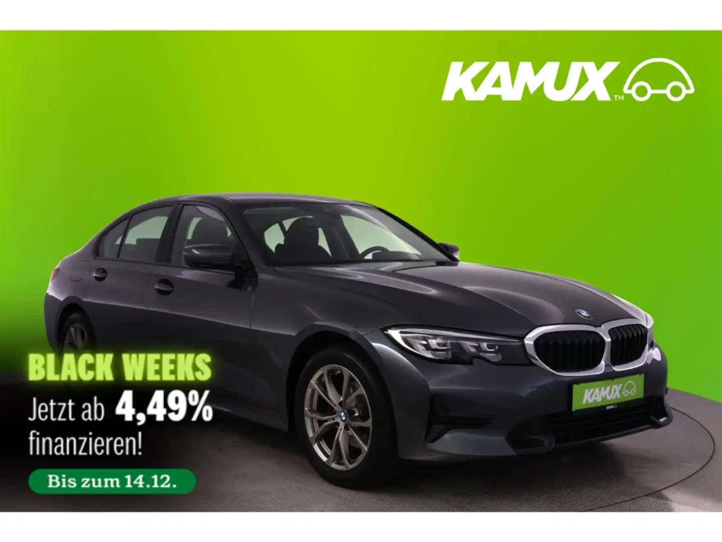 BMW 320 i Limo Steptronic Sport Line+LED+NAVI+PDC Gris - 1