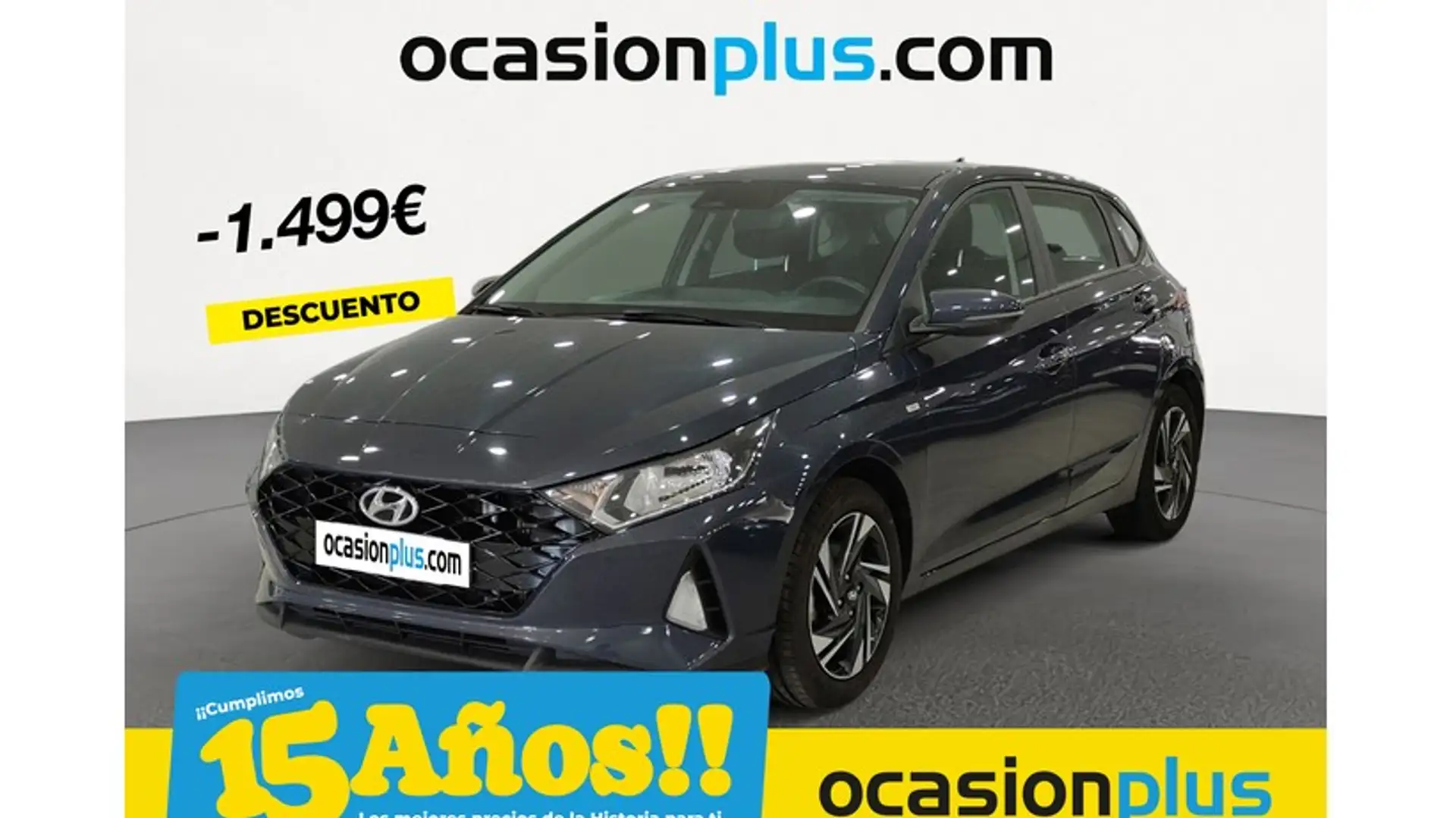 Hyundai i20 1.0 TGDI Klass 100 Gris - 1