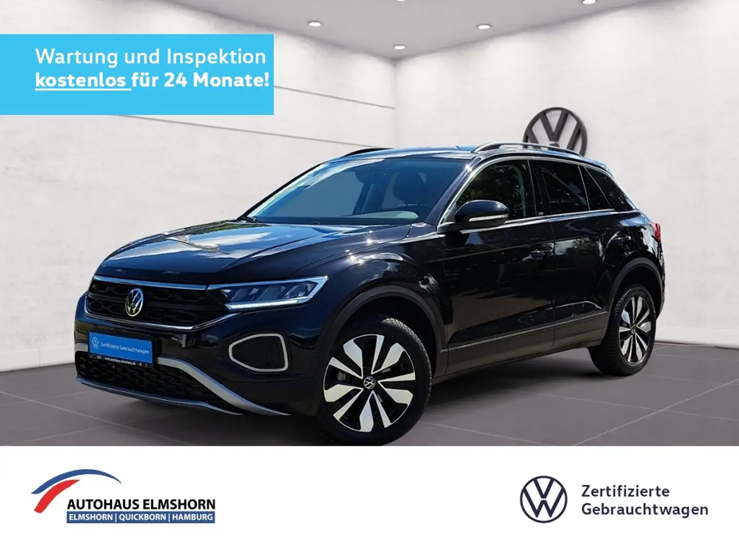 Volkswagen T-Roc Move 1.5 TSI DSG NAV KAM APP ACC GJ-REIF LED PDC Nero - 1