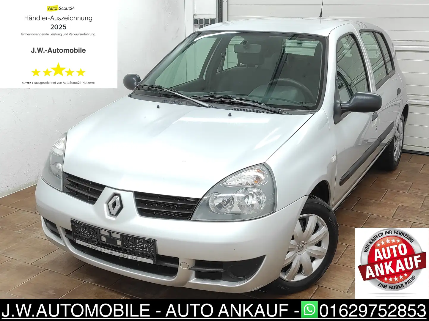 Renault Clio 1.2 *TÜV NEU* ALLWETTER KLIMA 1-HAND ZV Campus Silber - 2