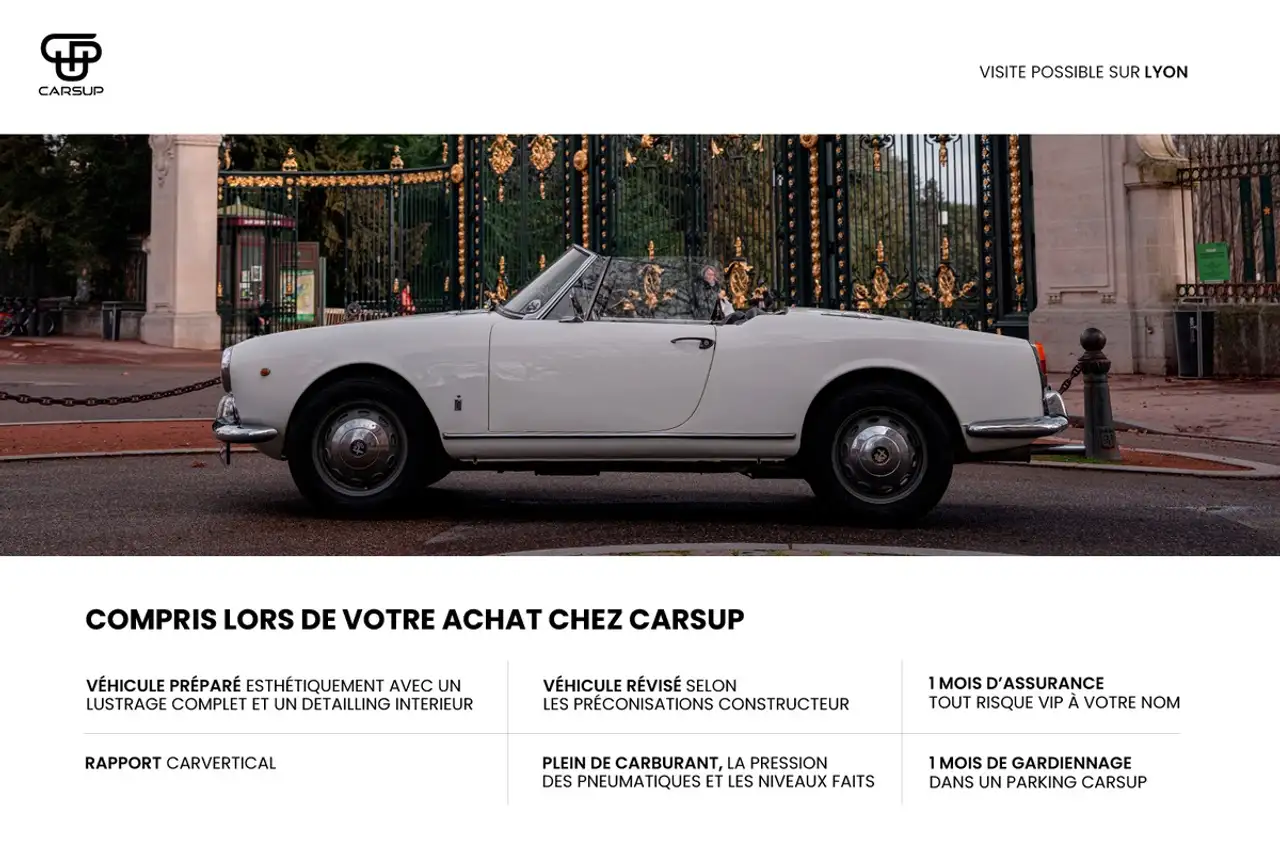 Alfa Romeo Giulia Spider 1600 freins à tambours - Collection - 92cv - bel exemplaire, foto 2