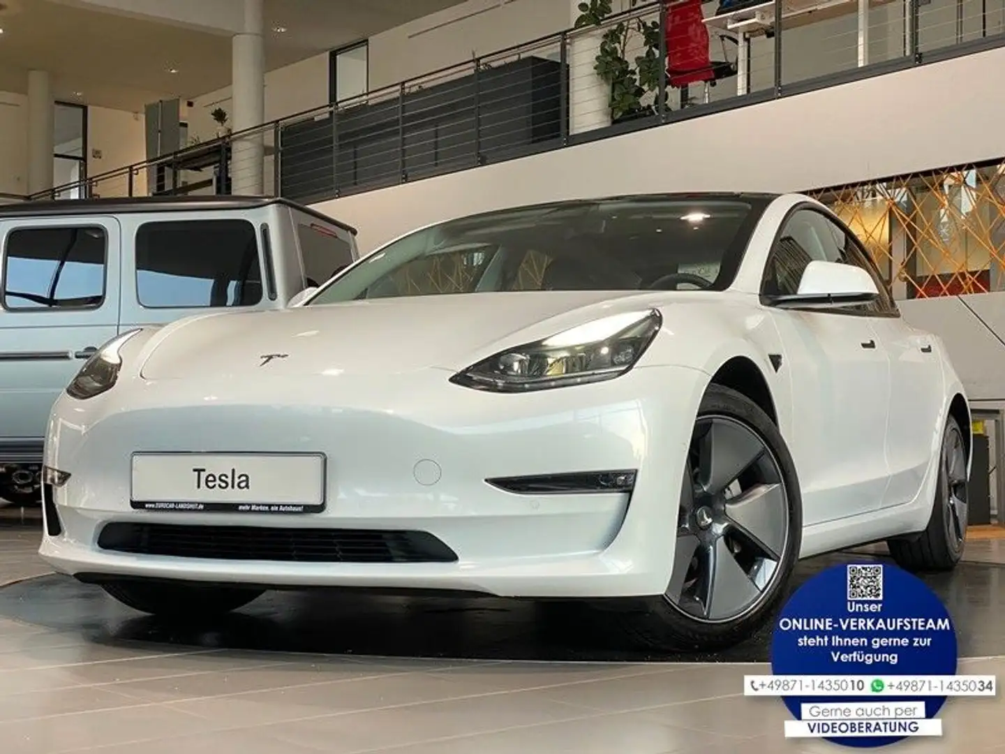 Tesla Model 3 AWD Long Range Dual Motor Navi AHK Blanc - 1